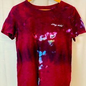 TARGET STAY WILD TSHIRT SELF MADE TIE DYE.